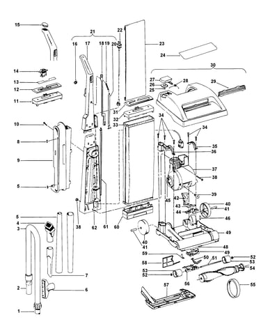Mainbody, handle, outerbag