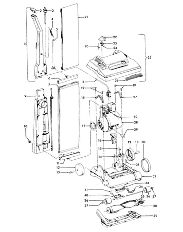 Handle, mainbody, outerbag, hood