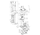Hoover U4657--- motor, handle, mainbody, outerbag, hood diagram