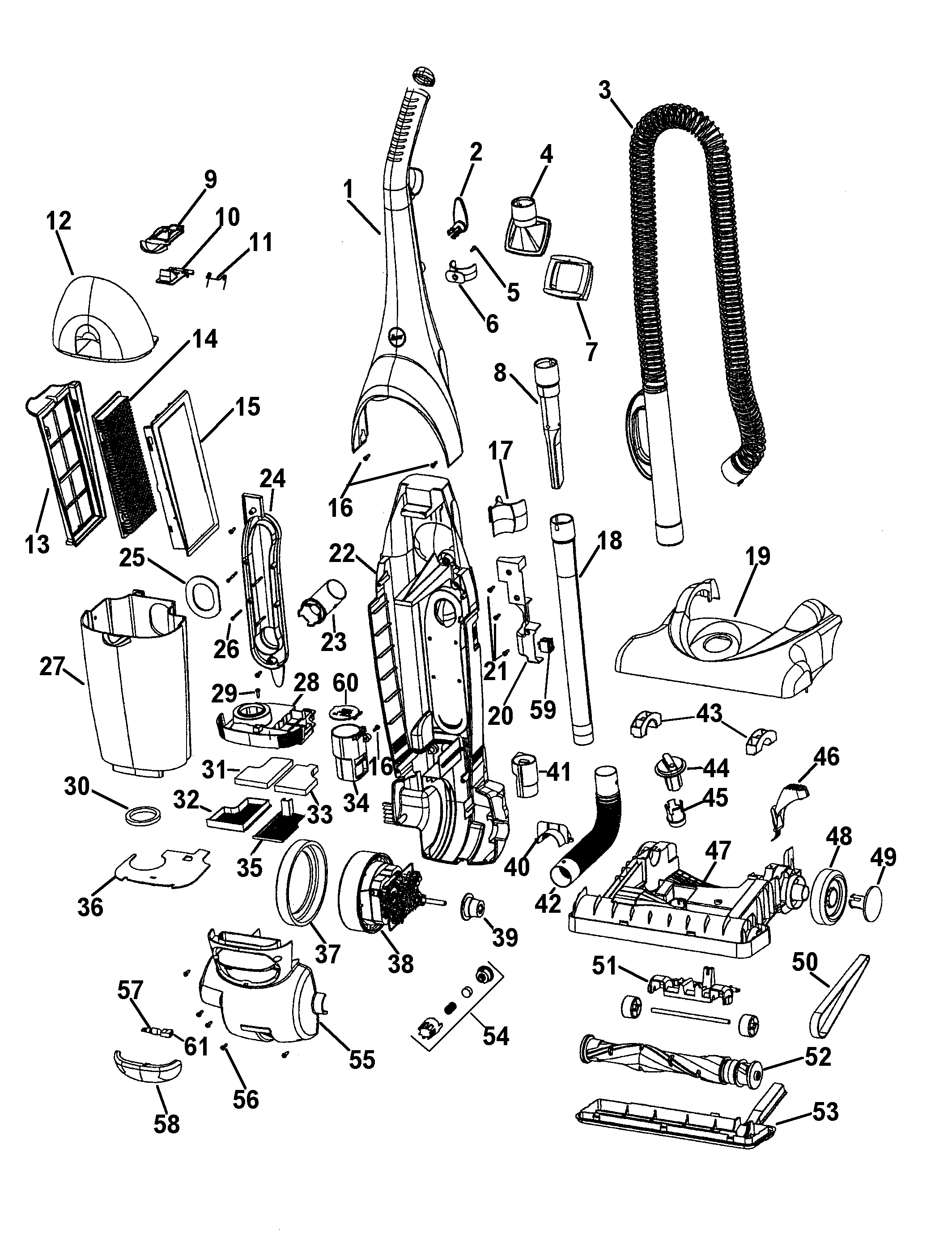 Agitator, motor, handle, mainbody