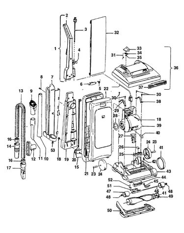 Mainbody, handle, outerbag