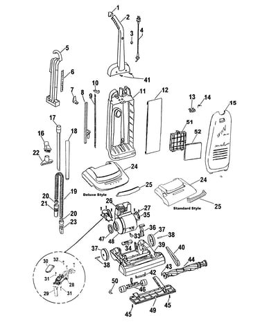 Mainbody, handle, outerbag