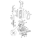 Hoover U5160900 mainbody, handle, outerbag diagram