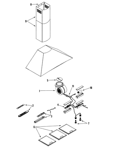 Hood components (complete)