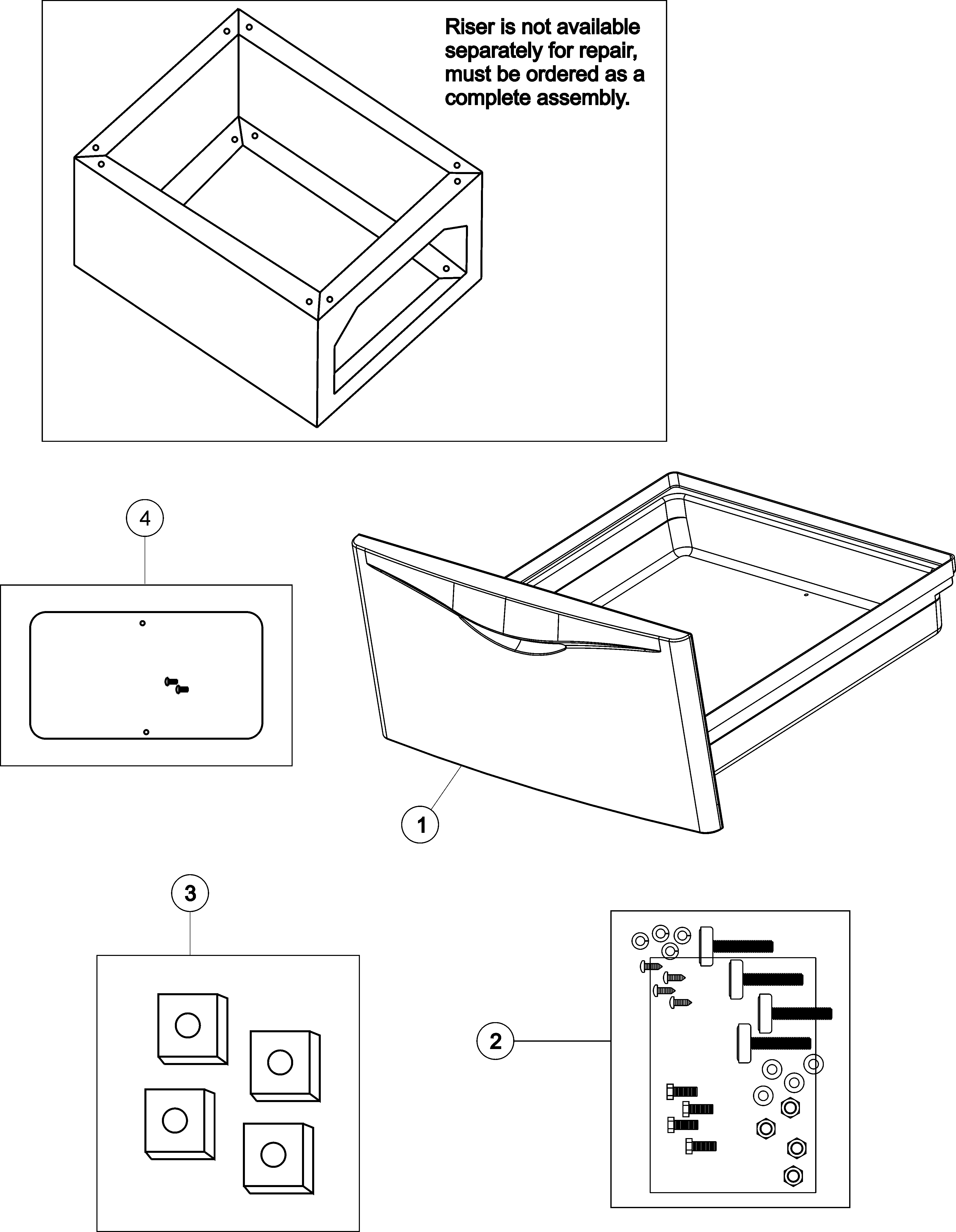 DRAWER ASSEMBLY AND ACCESSORY KIT