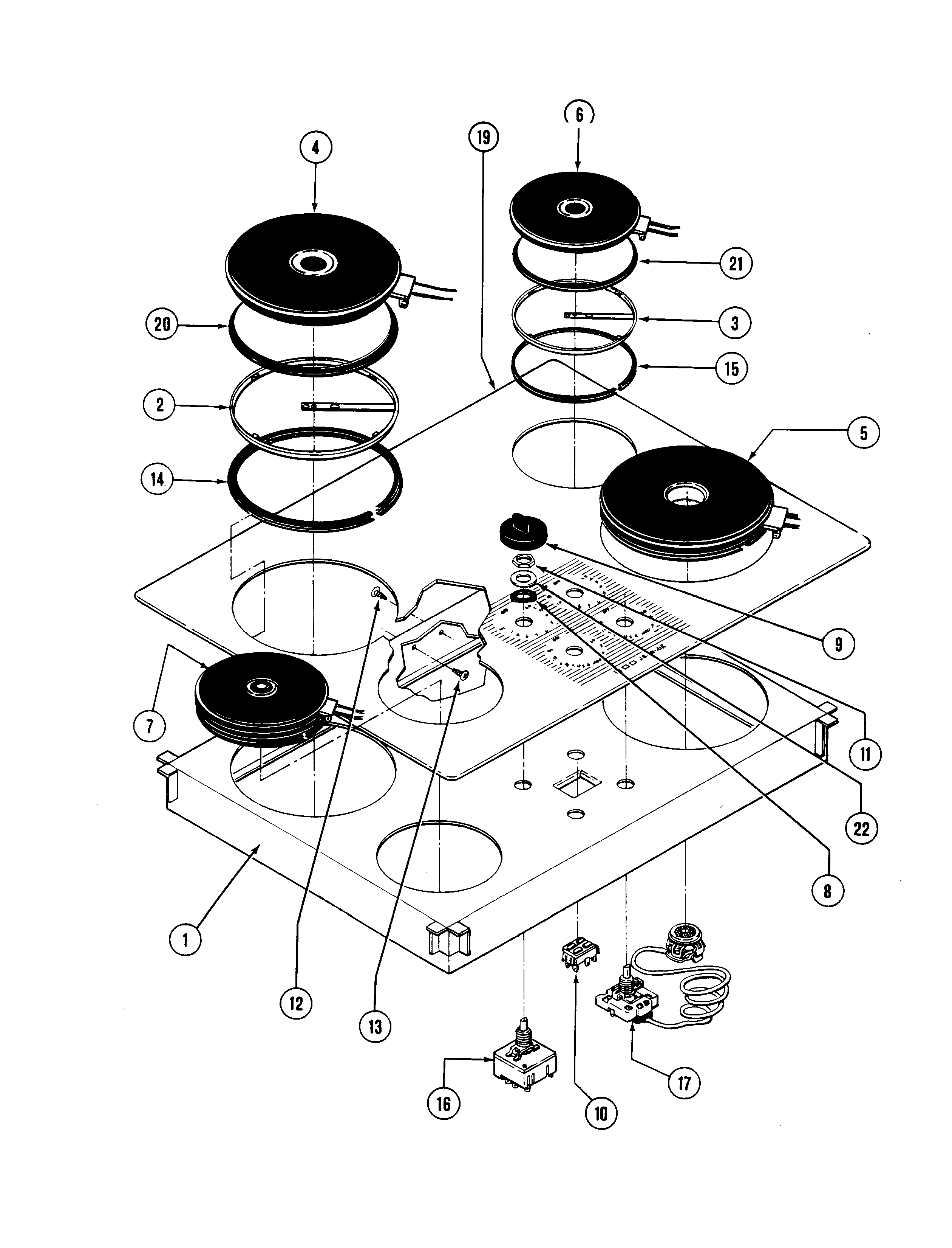 Control top assembly