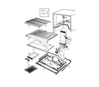 Magic Chef RB21KN-4AT-CL71A freezer compartment diagram