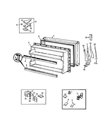 Freezer door