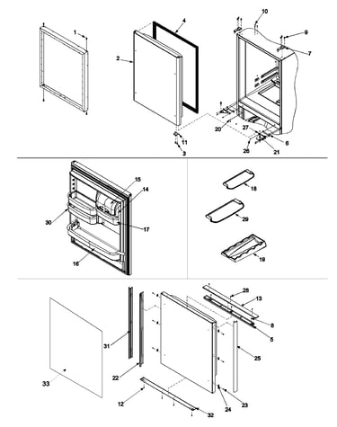 Refrigerator door