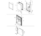 Kenmore 59666902300 refrigerator door diagram
