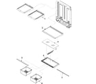 Kenmore 59666902300 refrigerator shelving diagram