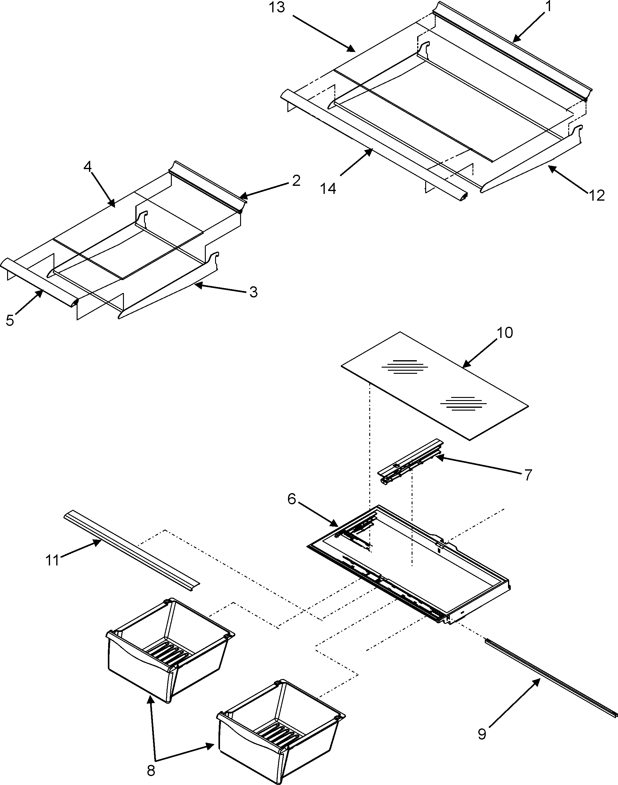 REFRIGERATOR SHELVES