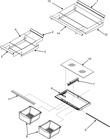 Refrigerator shelves