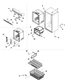Interior cabinet & freezer shelves