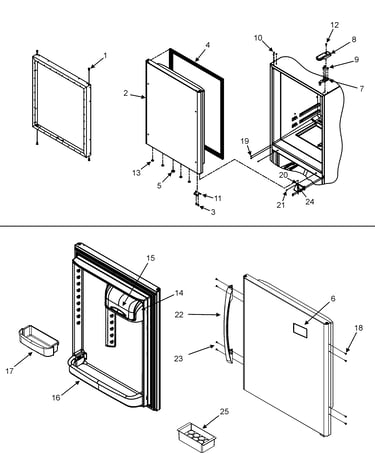Refrigerator door