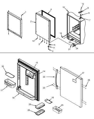Refrigerator door