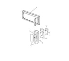 Amana AMV6177AAS control panel/door assembly diagram