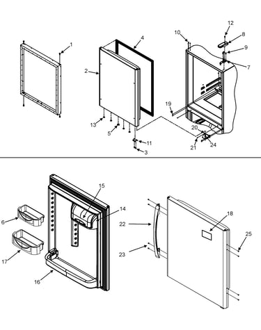 Refrigerator door