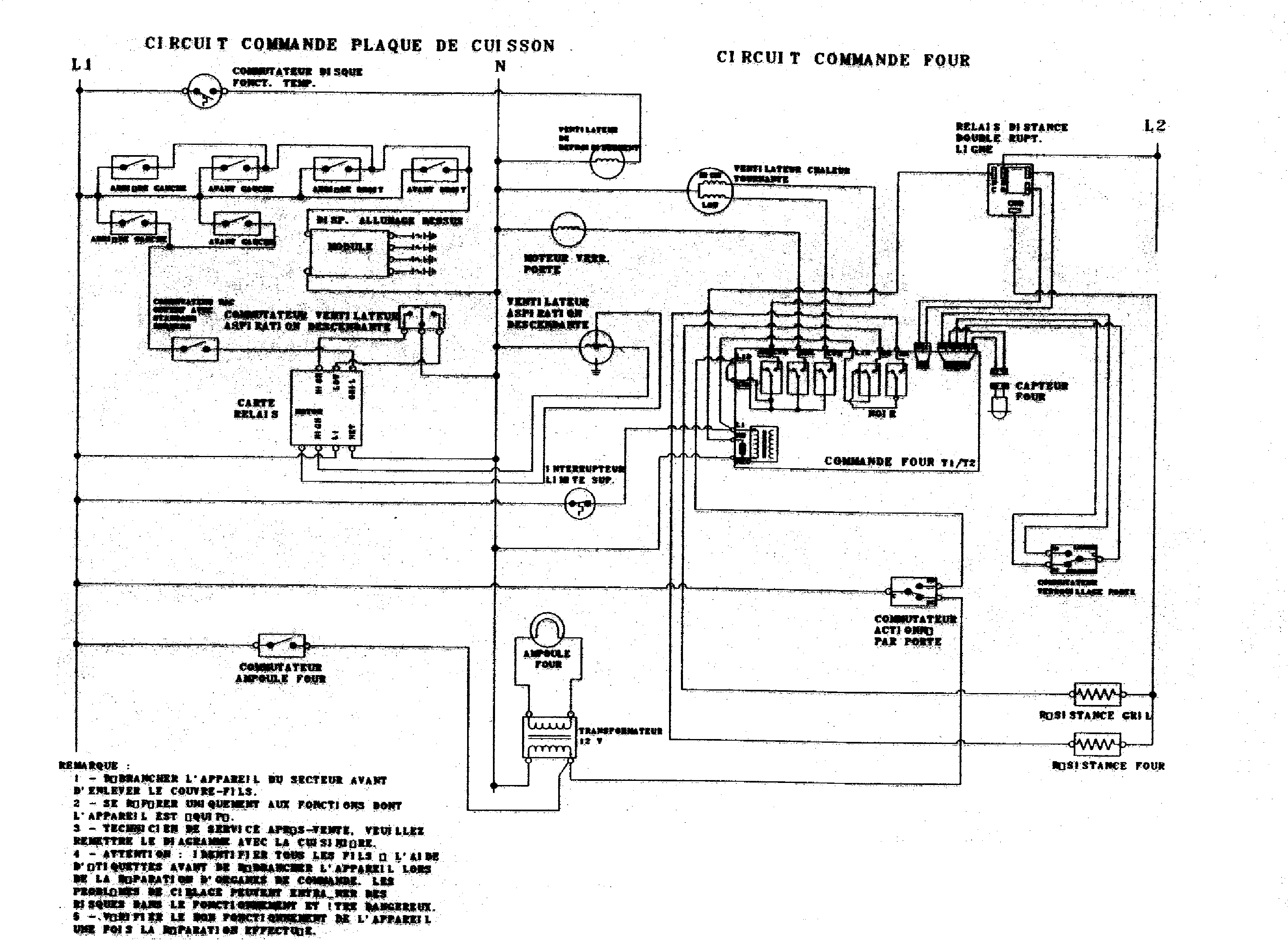 Wiring information (french)