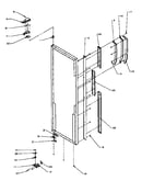 Ref door hinge and trim parts