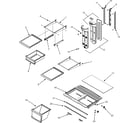 Maytag MTF2195AEQ shelves & accessories diagram