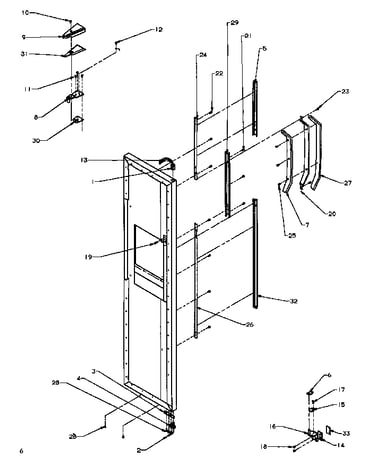 Fz door hinge and trim parts