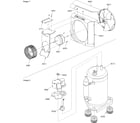 Amana 7M51TA-P1214604R fan motor assembly/compressor assembly diagram
