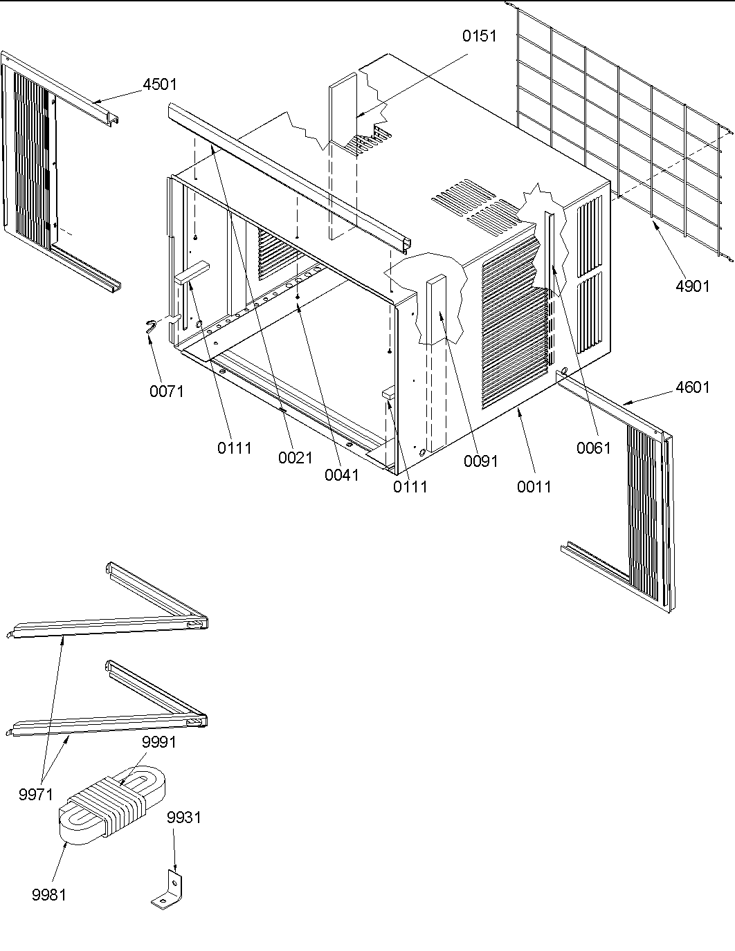 Outer case assembly