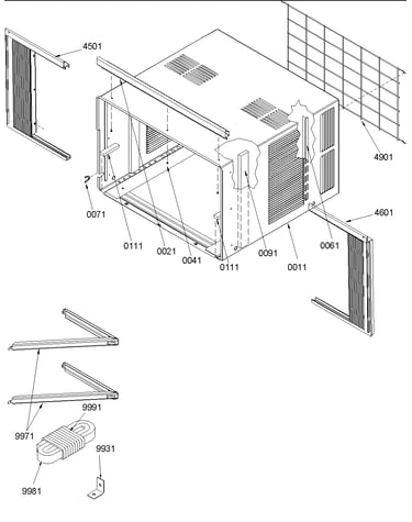 Outer case assembly