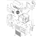 Amana 12M32PCE-P1230814R chassis assembly diagram