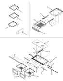 Refrigerator shelves
