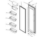 Maytag PSD263LHEQ refrigerator door (series 10) diagram