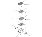 Maytag PSD263LHEQ freezer shelves (series 10) diagram