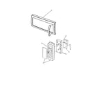 Amana AMV5206AAS control panel/door assembly diagram