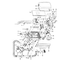 Hoover C1703920 motor, cleaningtools, handle, outerbag diagram