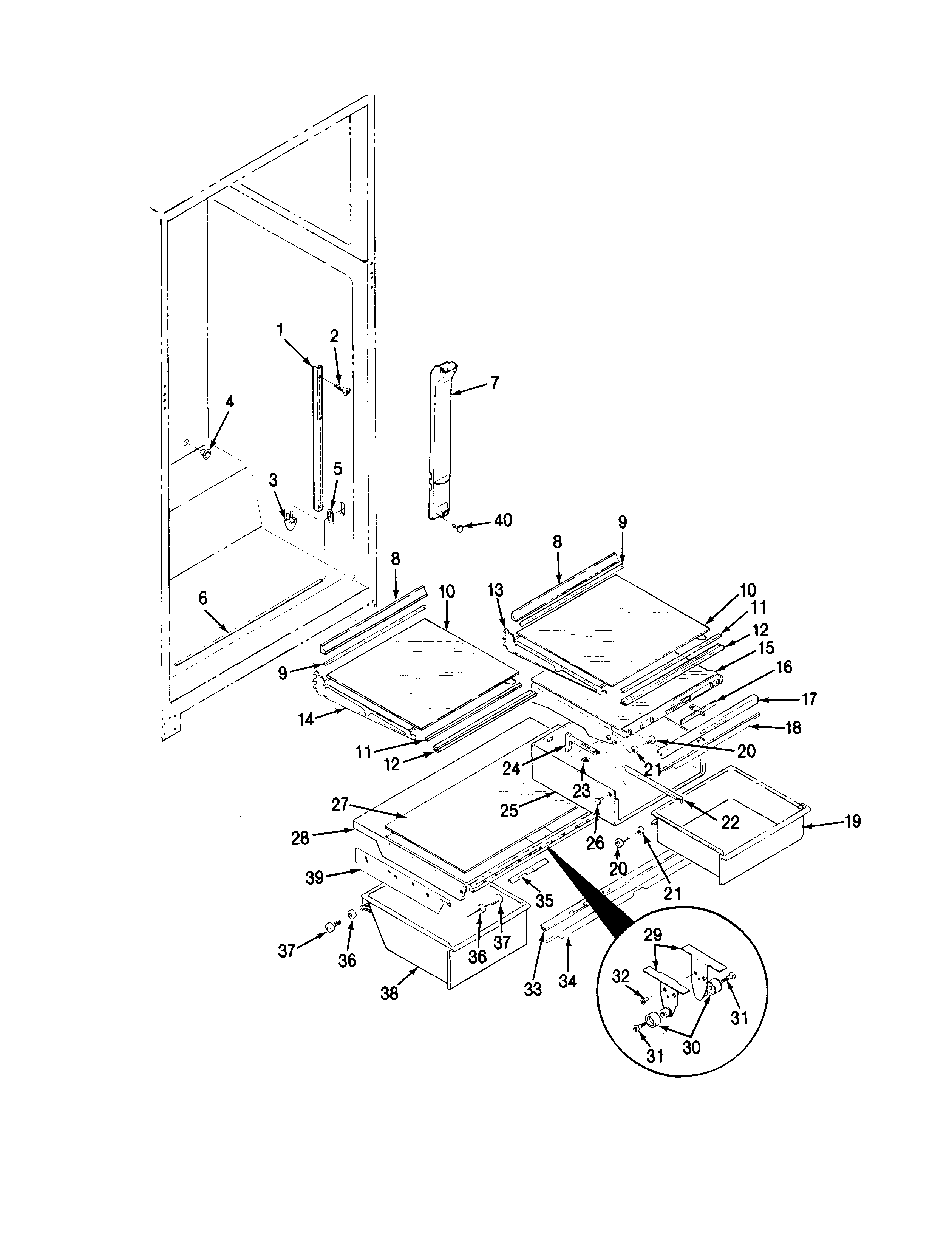 Shelves & accessories