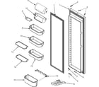 Maytag PSD266LHEB refrigerator door (series 10) diagram
