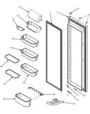 Refrigerator door (series 50)