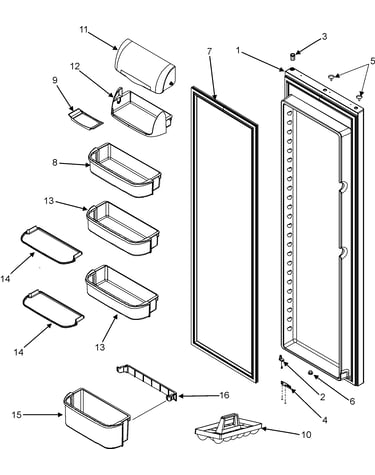 Refrigerator door (series 10)