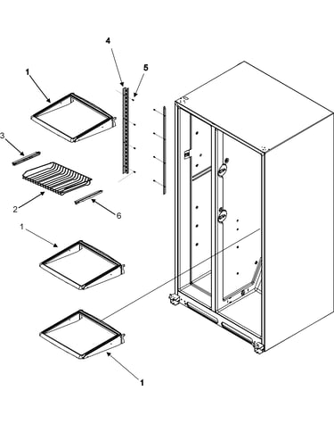 Refrigerator shelves (series 10)