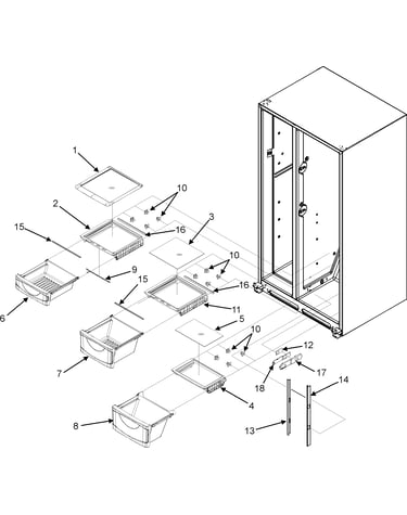 Crisper assembly (series 50)