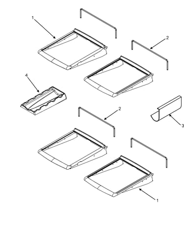 Refrigerator shelves