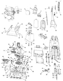 Motor, handle, tank, pump, hood, switch