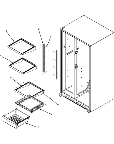 Refrigerator shelves