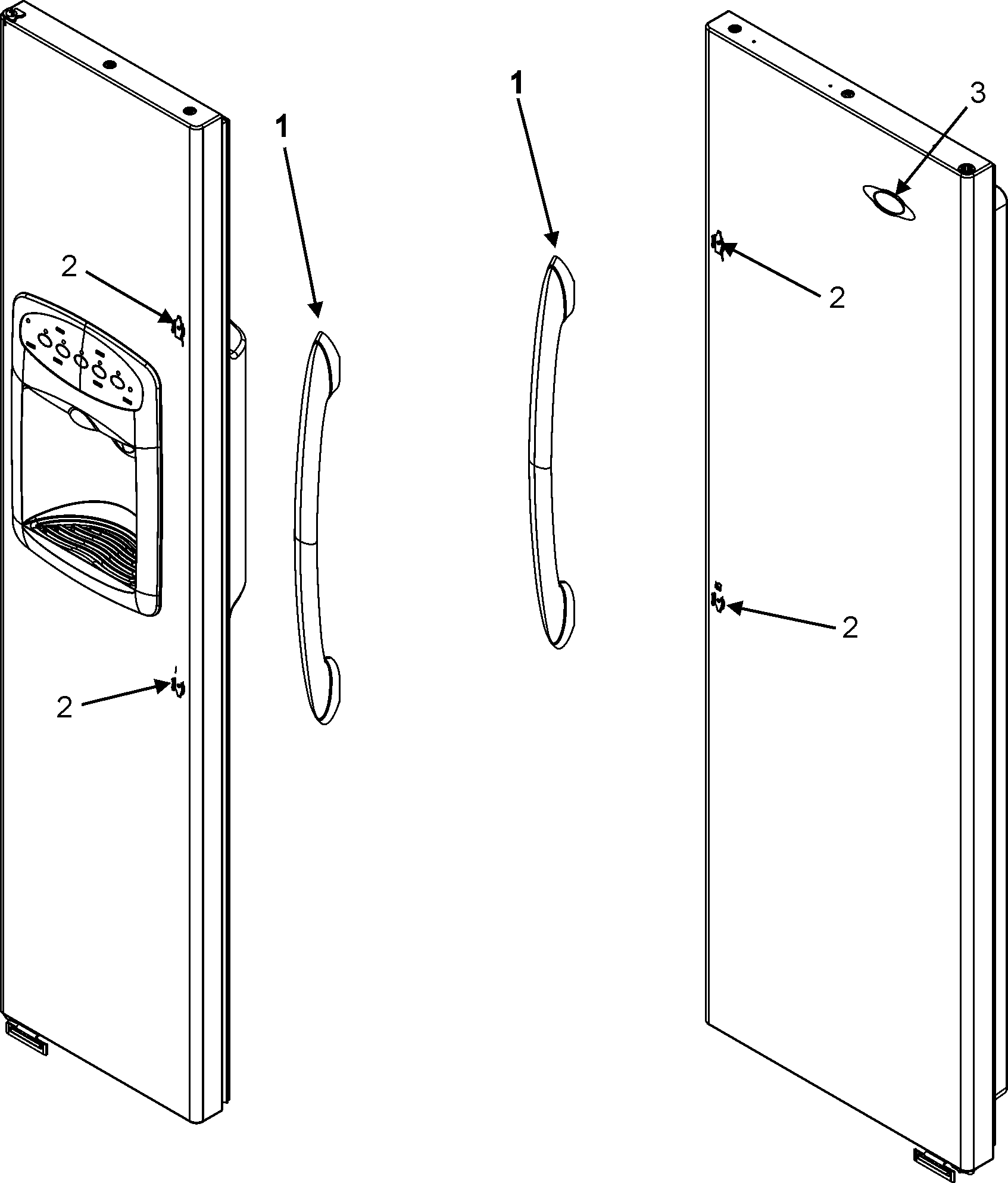 Handles (msd265mheb/q/w)