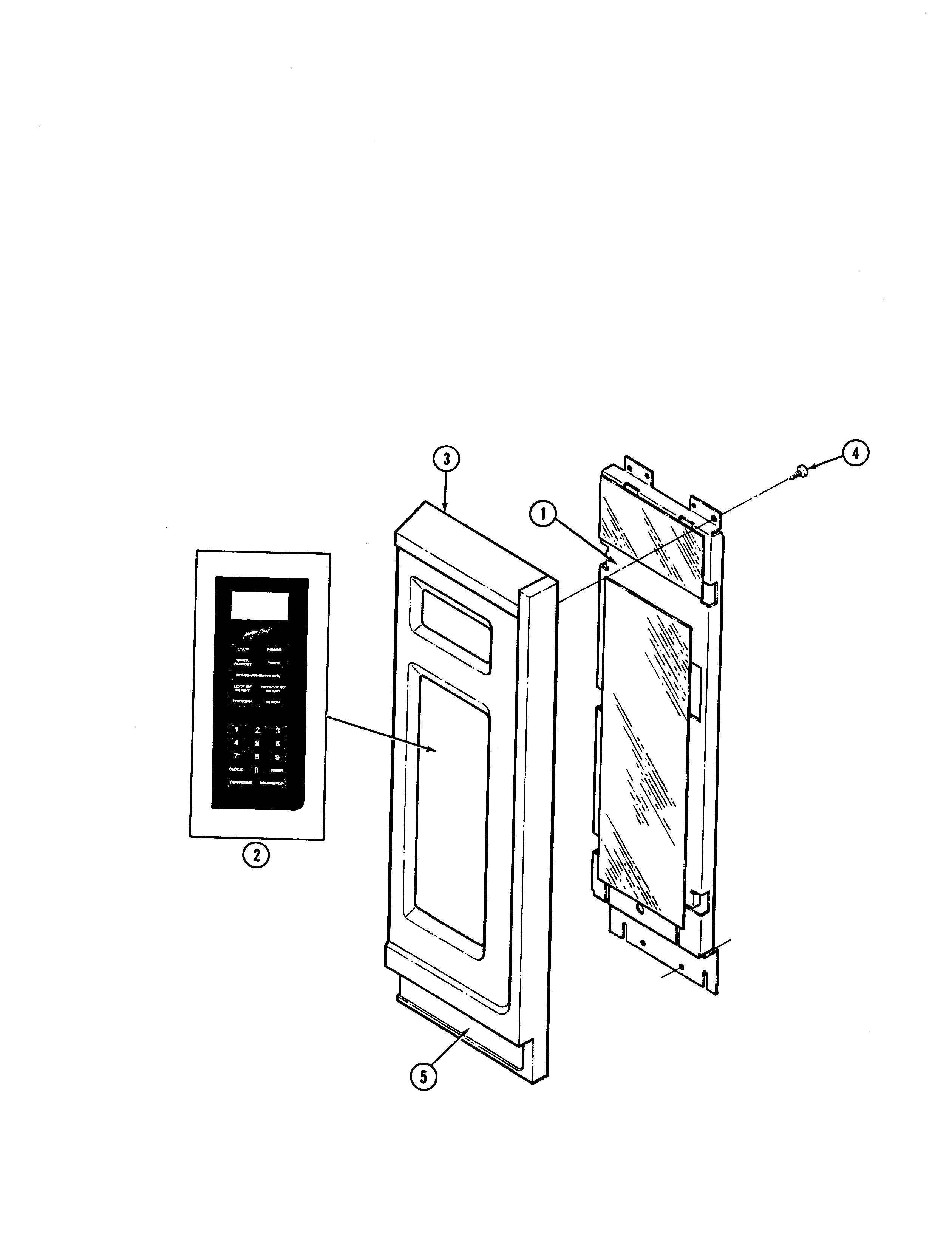 Control panel-upper (m167b/m167w)