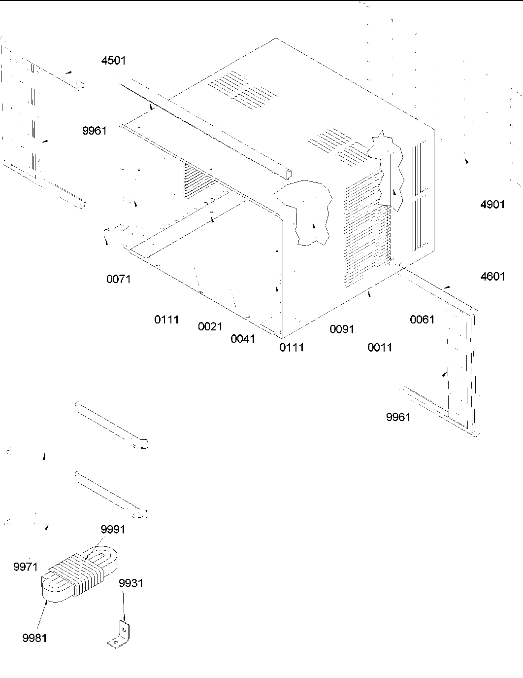 Outer case assembly
