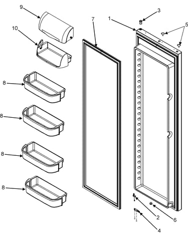Refrigerator door
