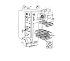 Jenn-Air JRS203-AQ01B freezer compartment diagram