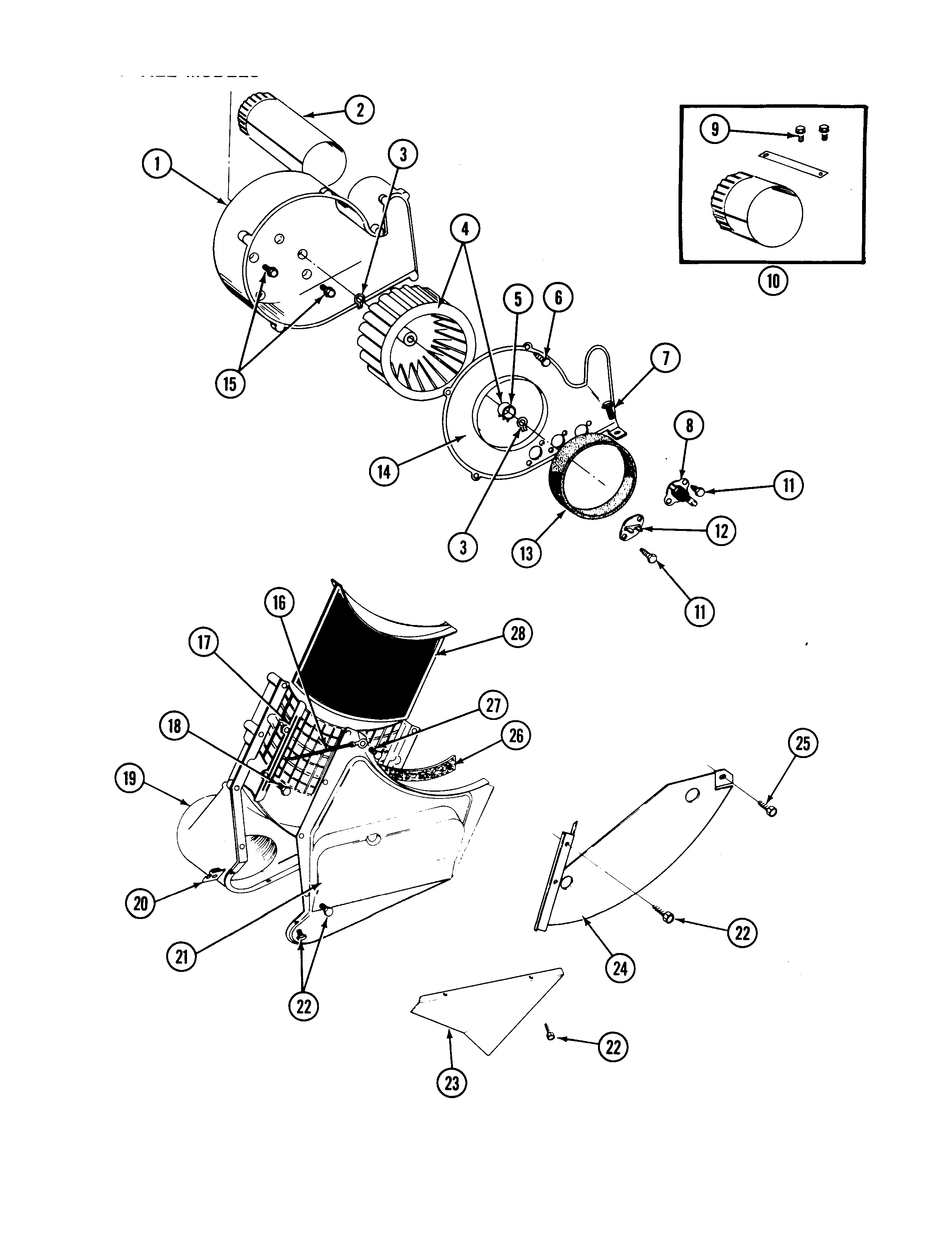 BLOWER & LINT SCREEN (LSG7800AAE)